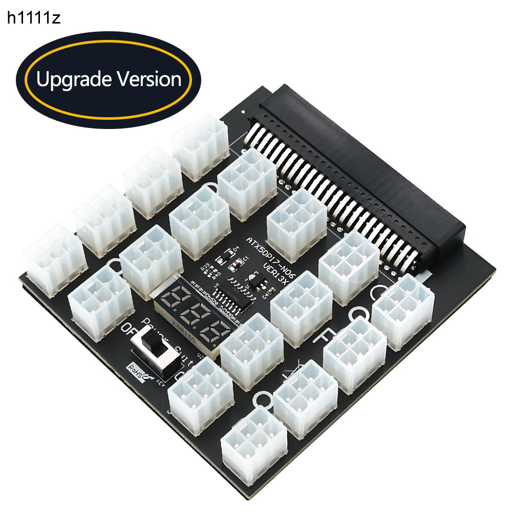 2400W Server Psu Breakout Board - PCI-E 12V 50Pin a ATX 17x6Pin