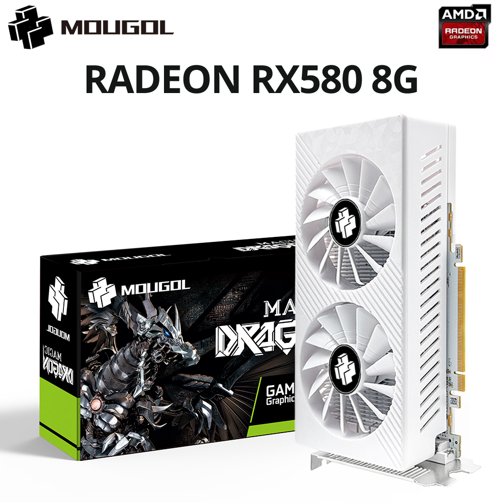 Rx 580 8Gb 2048Sp Gpu - Tarjeta gráfica MOUGOL AMD Radeon RX580