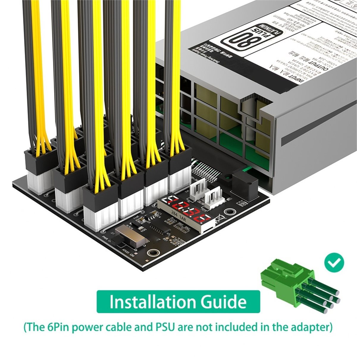 Placa de Distribución con Cone - 2400W Server Psu Breakout Board reseña y precio