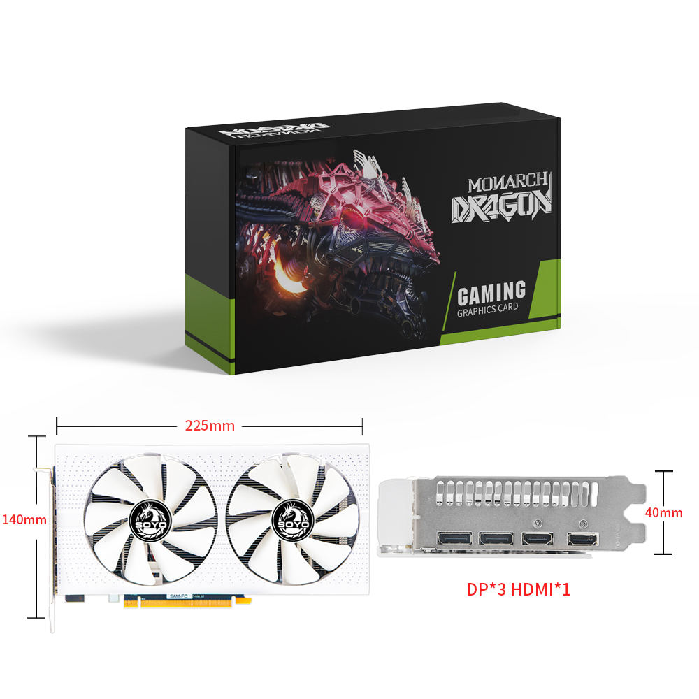 Tarjeta gráfica SOYO AMD Radeo - Rx 580 8Gb 2048Sp Gpu reseña y precio